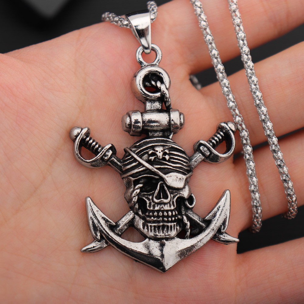 Battle Rope Anchor - Collana con ciondolo da uomo in