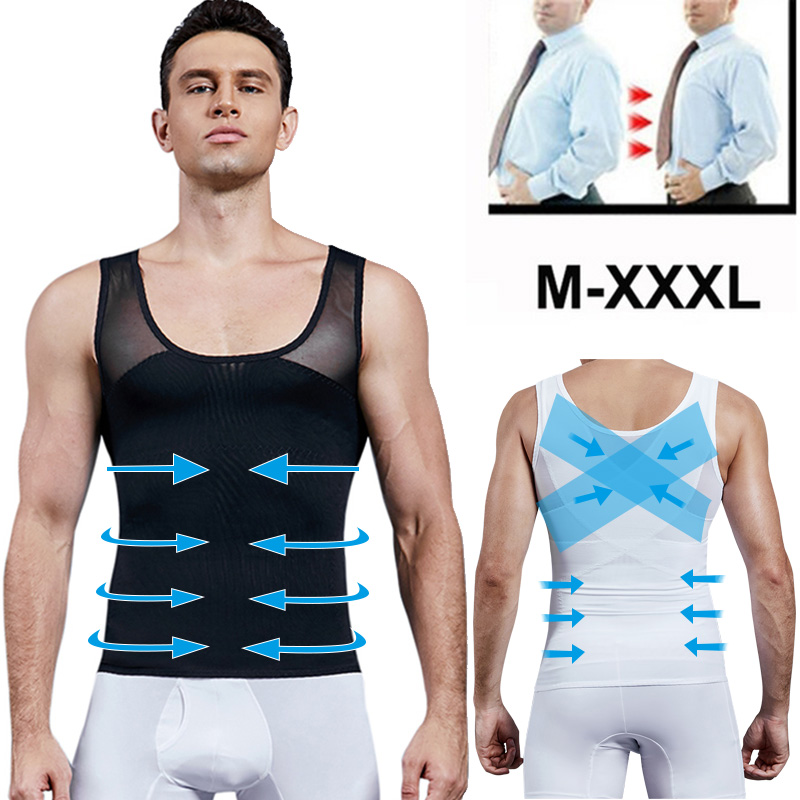 Crossfit Weight Vest - Uomini Shapewear Petto Camicia di Compressione